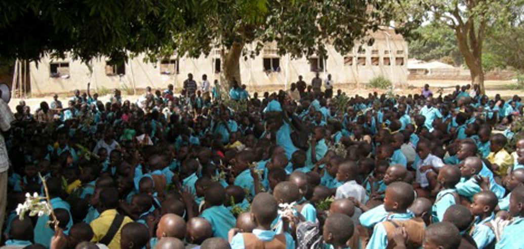 UNIFAT students under a tree